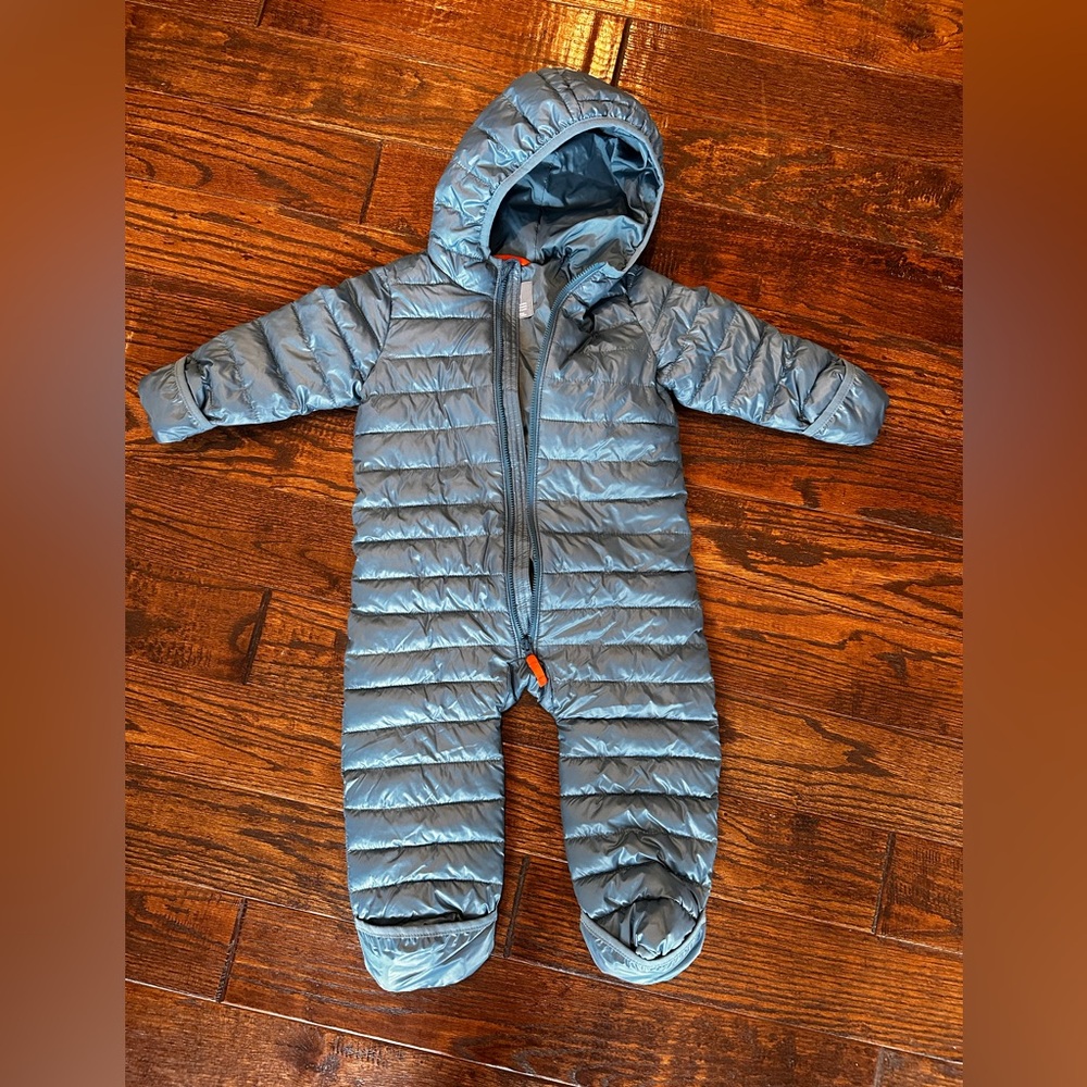 PRIMARY baby lightweight puffer suit. Like new!
